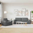 Sofa Sæt 2 pcs Mørkegrå 222 x 80 x 82 cm Stof