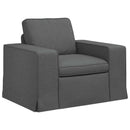 Sofa Sæt 2 pcs Mørkegrå 222 x 80 x 82 cm Stof