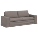 Sofa Sæt 2 pcs Gråbrun 222 x 80 x 82 cm Stof