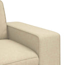 Sofa Sæt 2 pcs Creme 222 x 80 x 82 cm Stof