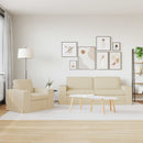 Sofa Sæt 2 pcs Creme 222 x 80 x 82 cm Stof