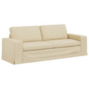 Sofa Sæt 2 pcs Creme 222 x 80 x 82 cm Stof