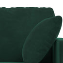 Sofa Sæt 2 pcs Mørkegrøn 198 x 78 x 80 cm Fløjl