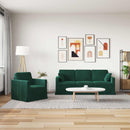 Sofa Sæt 2 pcs Mørkegrøn 198 x 78 x 80 cm Fløjl
