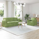 Sofa Sæt 2 pcs Lys grøn 198 x 78 x 80 cm Fløjl