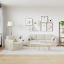 Sofa Sæt 2 pcs Creme 198 x 78 x 80 cm Fløjl