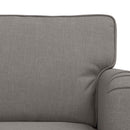 Sofa Sæt 2 pcs Gråbrun 201 x 80 x 85 cm Stof