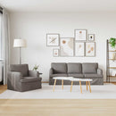 Sofa Sæt 2 pcs Gråbrun 201 x 80 x 85 cm Stof