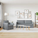 Sofa Sæt 2 pcs Lysegrå 196 x 82 x 85 cm Stof