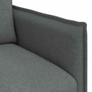 Sofa Sæt 2 pcs Mørkegrå 196 x 82 x 85 cm Stof