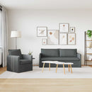 Sofa Sæt 2 pcs Mørkegrå 196 x 82 x 85 cm Stof