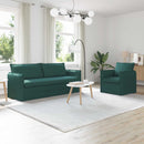 Sofa Sæt 2 pcs Mørkegrøn 196 x 82 x 85 cm Stof