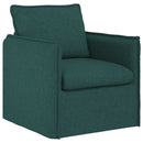 Sofa Sæt 2 pcs Mørkegrøn 196 x 82 x 85 cm Stof