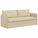 Sofa Sæt 2 pcs Cremefarvet 196 x 82 x 85 cm Stof