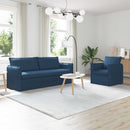 Sofa Sæt 2 pcs Blå 196 x 82 x 85 cm Stof