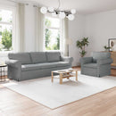 Sofa Sæt 2 pcs Lysegrå 245 x 82 x 80 cm Stof