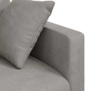 Sofa Sæt 2 pcs Lysegrå 228 x 78 x 80 cm Fløjl