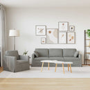 Sofa Sæt 2 pcs Lysegrå 228 x 78 x 80 cm Fløjl