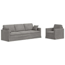 Sofa Sæt 2 pcs Lysegrå 228 x 78 x 80 cm Fløjl