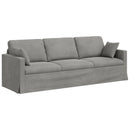 Sofa Sæt 2 pcs Lysegrå 228 x 78 x 80 cm Fløjl