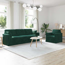 Sofa Sæt 2 pcs Mørkegrøn 228 x 78 x 80 cm Fløjl