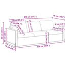 Sofa Sæt 2 pcs Mørkegrøn 228 x 78 x 80 cm Fløjl