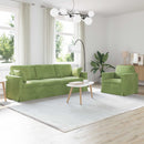 Sofa Sæt 2 pcs Lys grøn 228 x 78 x 80 cm Fløjl