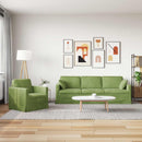 Sofa Sæt 2 pcs Lys grøn 228 x 78 x 80 cm Fløjl