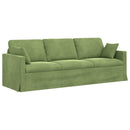 Sofa Sæt 2 pcs Lys grøn 228 x 78 x 80 cm Fløjl