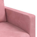 Sofa Sæt 2 pcs Lyserød 228 x 78 x 80 cm Fløjl