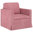 Sofa Sæt 2 pcs Lyserød 228 x 78 x 80 cm Fløjl