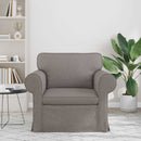 Sofa Gråbrun 95 x 82 x 80 cm Stof