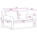 Sofa Mørkegrå 155 x 82 x 80 cm Stof
