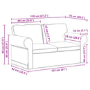 Sofa Sort 155 x 82 x 80 cm Stof