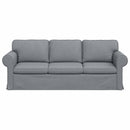 Sofa Lysegrå 215 x 82 x 80 cm Stof