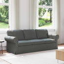Sofa Mørkegrå 215 x 82 x 80 cm Stof