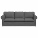 Sofa Mørkegrå 215 x 82 x 80 cm Stof