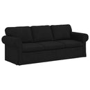 Sofa Sort 215 x 82 x 80 cm Stof