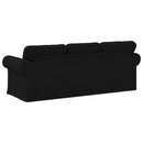 Sofa Sort 215 x 82 x 80 cm Stof