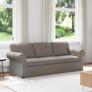 Sofa Gråbrun 215 x 82 x 80 cm Stof