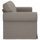 Sofa Gråbrun 215 x 82 x 80 cm Stof