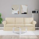 Sofa Creme 215 x 82 x 80 cm Stof