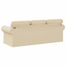 Sofa Creme 215 x 82 x 80 cm Stof