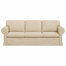 Sofa Creme 215 x 82 x 80 cm Stof