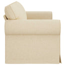 Sofa Creme 215 x 82 x 80 cm Stof