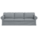Sofa Lysegrå 245 x 82 x 80 cm Stof