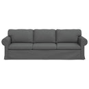 Sofa Mørkegrå 245 x 82 x 80 cm Stof