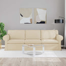 Sofa Creme 245 x 82 x 80 cm Stof