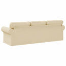 Sofa Creme 245 x 82 x 80 cm Stof
