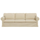 Sofa Creme 245 x 82 x 80 cm Stof